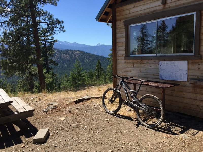 Rest stop at Gardner Hut