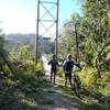 The 148m Heaphy River suspension bridge