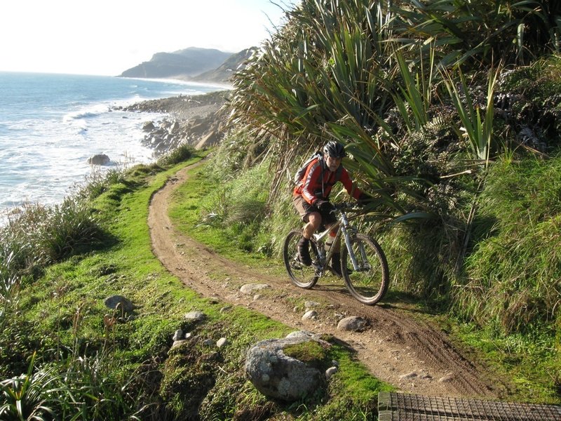 On the coastal part of the trail