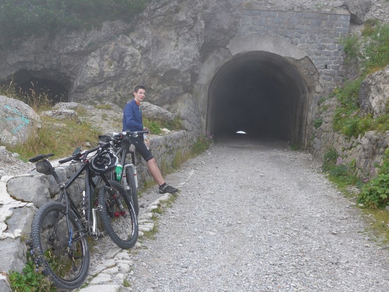 The highest Point: tunnel on Passo Tremalzo