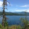 Looking out over Priest Lake. Chimney Rock in the background