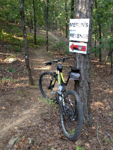 Start at the intersection of Merlin's Revenge and Merlin.