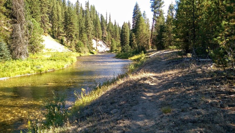 Riding along the Middle Fork