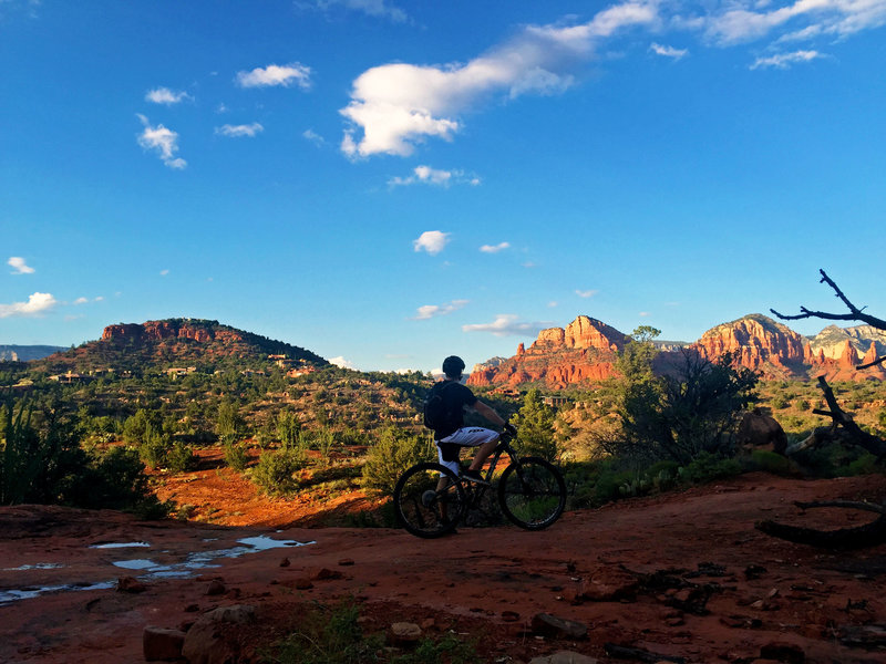 It doesn't get much better than riding at sunset in Sedona.