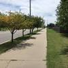 Nice wide path, just watch out for cars at the street crossings