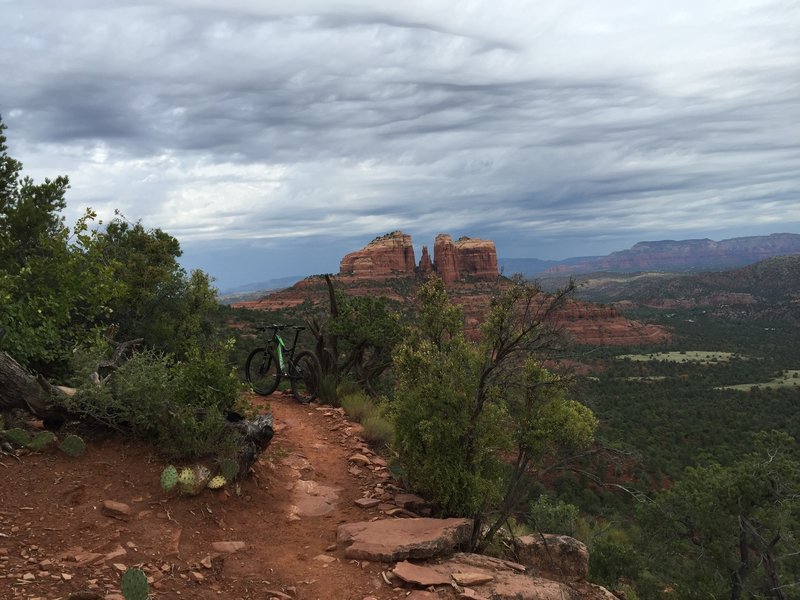 View of Cathedral rock from Hi-Line.