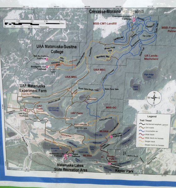 Matanuska Lake trail map