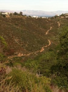 Looking back at Upper Creek trail