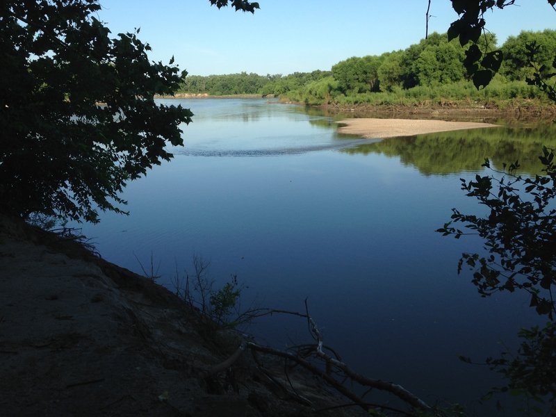 View of the Kaw along the route.