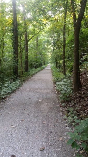 Wider gravel path