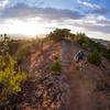 Great views and moderate exposure on the Red Ridge trail.