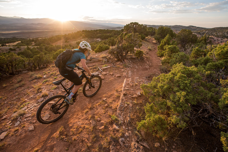 Somewhere near the high point of Red Ridge trail with stellar views all around.