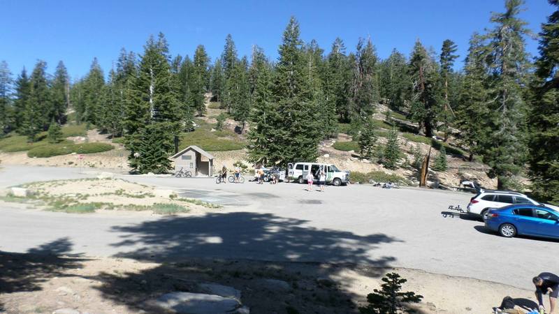 Parking lot at Sherman Pass