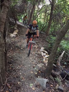 Great entrance to a fast flowing downhill area