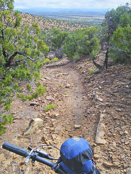 Heading down into the valley