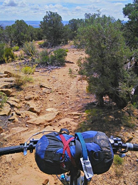 ATV trail makes up much of the south ascent