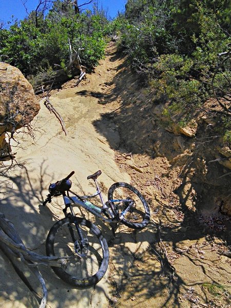 Short steep hill in the gentle valley section