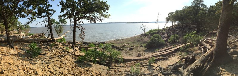 Looked like beach access if you want to climb down the rocks