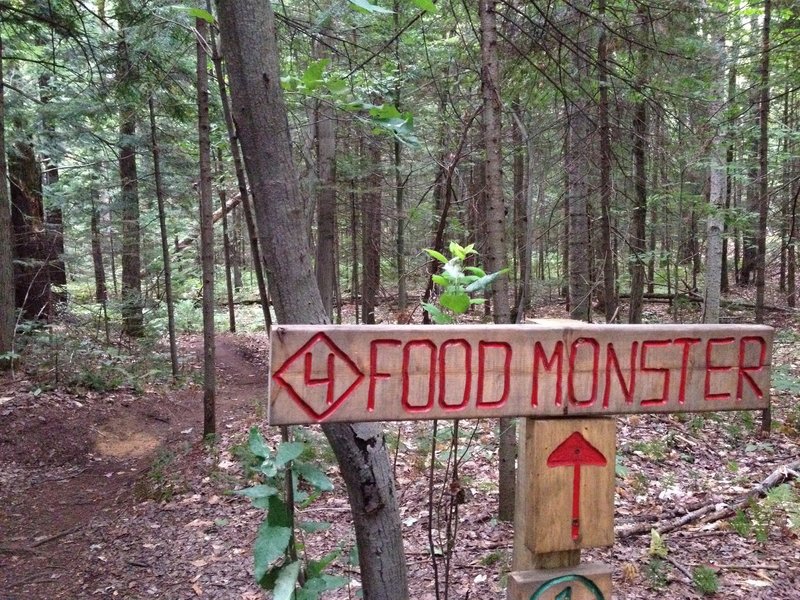 Trailhead for Food Monster Trail