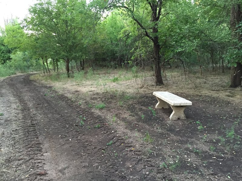 Take a load off!  I didn't photograph all the benches along the trail; there are several once you get out of the initial wooded area.