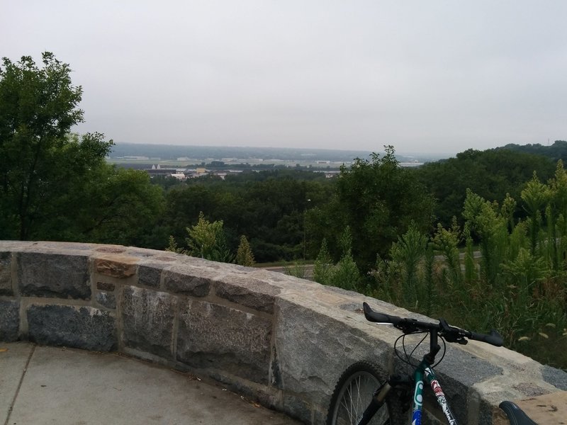 Muggy, foggy morning at the overlook