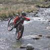 Fording the Stanley River at the confluence of Smyths Stream.