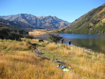 Looking up to Stanley Vale from Lake Guyon Hut.