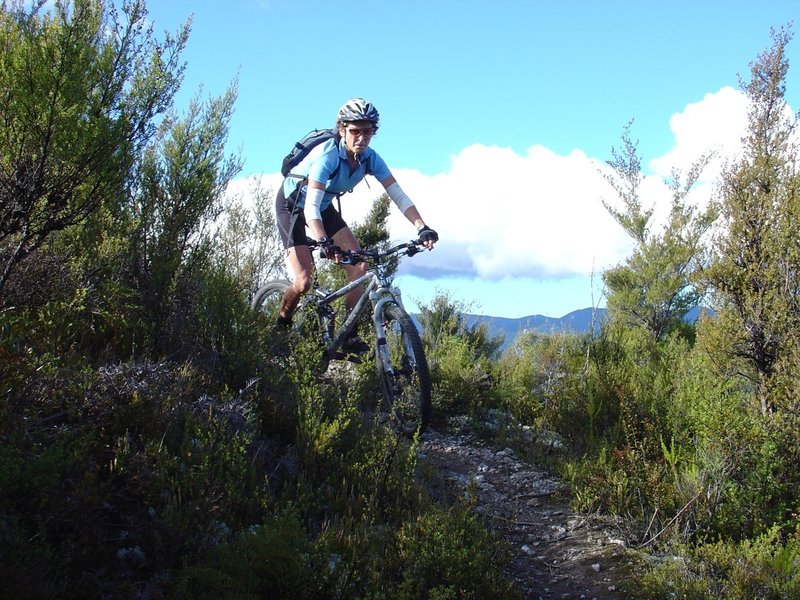 Descending the switchbacks