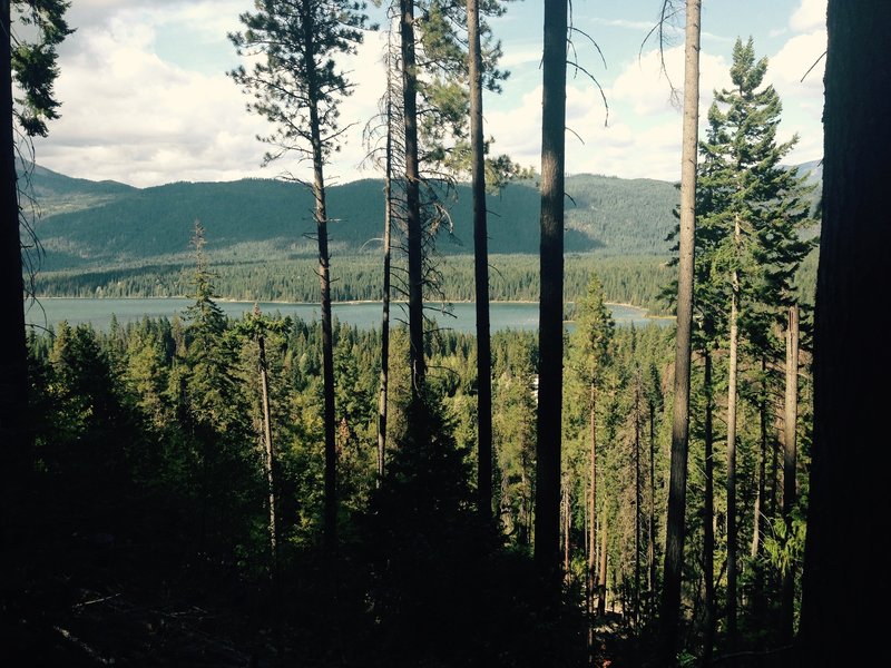 Beautiful view of Lake Wenatchee from the Nason Ridge Trail