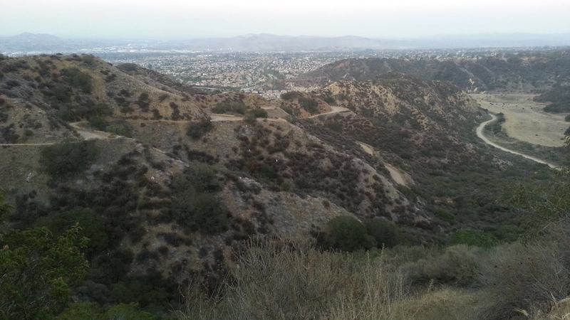 Looking back down Skyline looking east.  Corona is in the background