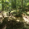 Riders will have to make tight turns onto rock armored ravine crossings at Brown County State Park