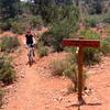 Rebecca pulling into the Mescal junction.