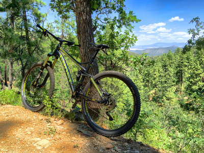 Two miles into the initial 3.4 mile climb.