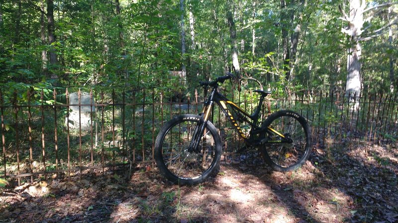 Old cemetery off Centerline Trail.