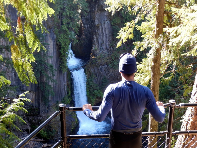 Toketee Falls - great short break from the bike!