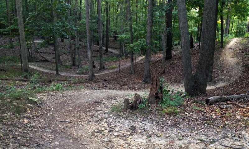 On the Power Station trail, getting a quick ride in before the sun goes down.