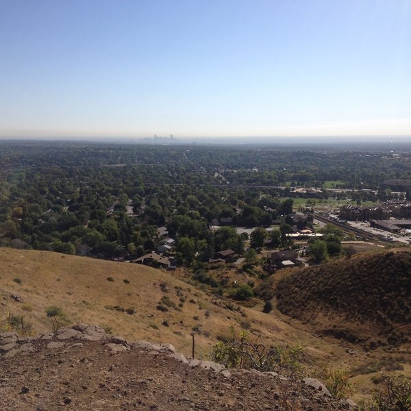 Nice view of Golden and downtown Denver in the distance