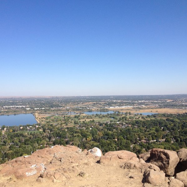 Beautiful view of Golden and Denver