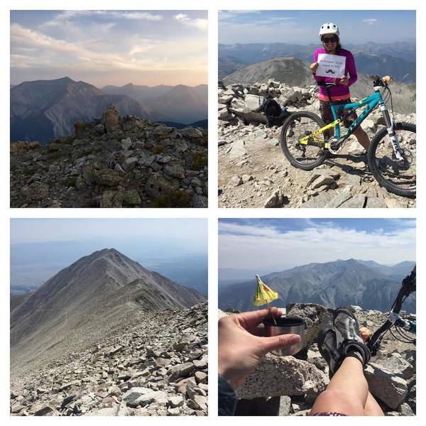 The high life: Mt. Princeton Summit.