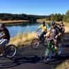 Cruising along the Sunriver River Loop Trail.