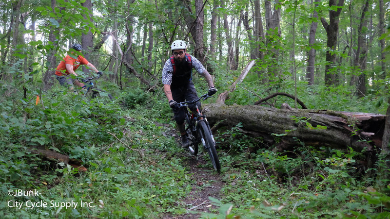 A fun flowy descent at Highland Park.