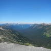 Looking north into the Pasayten Wilderness far below. Not sure if this is a glacial cirque or not. The Canadian border is about 30 miles north.