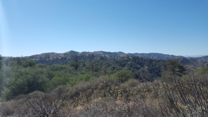 The Mountain ridge between San Fernando Valley and Santa Clarita Valley.