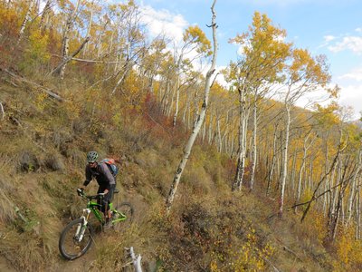 Sunnyside Trail, always a worthy destination when the aspen leaves change color!
