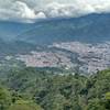 Ibague city view. In the back is the road through the mountain to Nevado del Tolima (mountain).