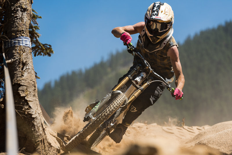 Zack Knudson pushing railing on Slingshot Wookie.