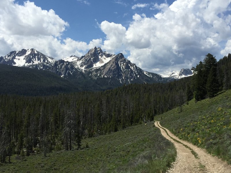 Great views of the Sawtooth Mountains