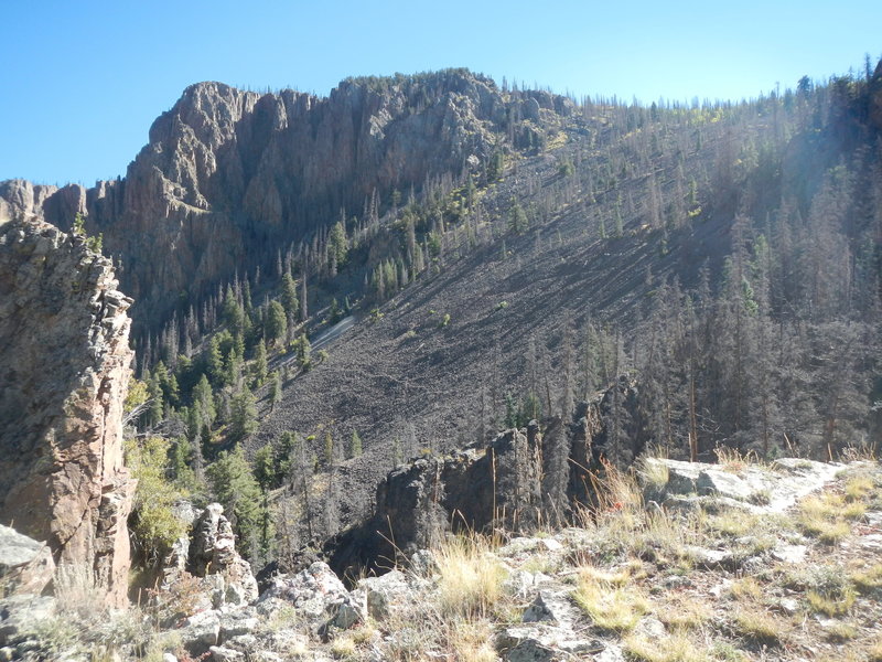 From about 10150', you are looking up to Inspiration Point (11042'), where you're going.