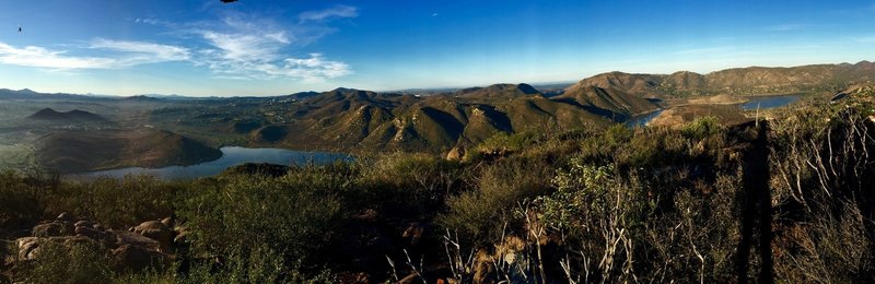 This is the top of the Bernardo Summit trail facing west.