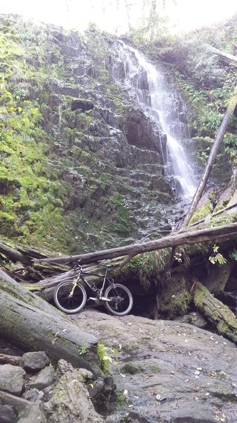 University Falls, not exactly on the trail but the minute long hike at sign is well worth it!